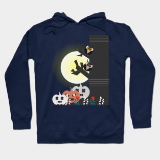 Owls on Halloween night Hoodie